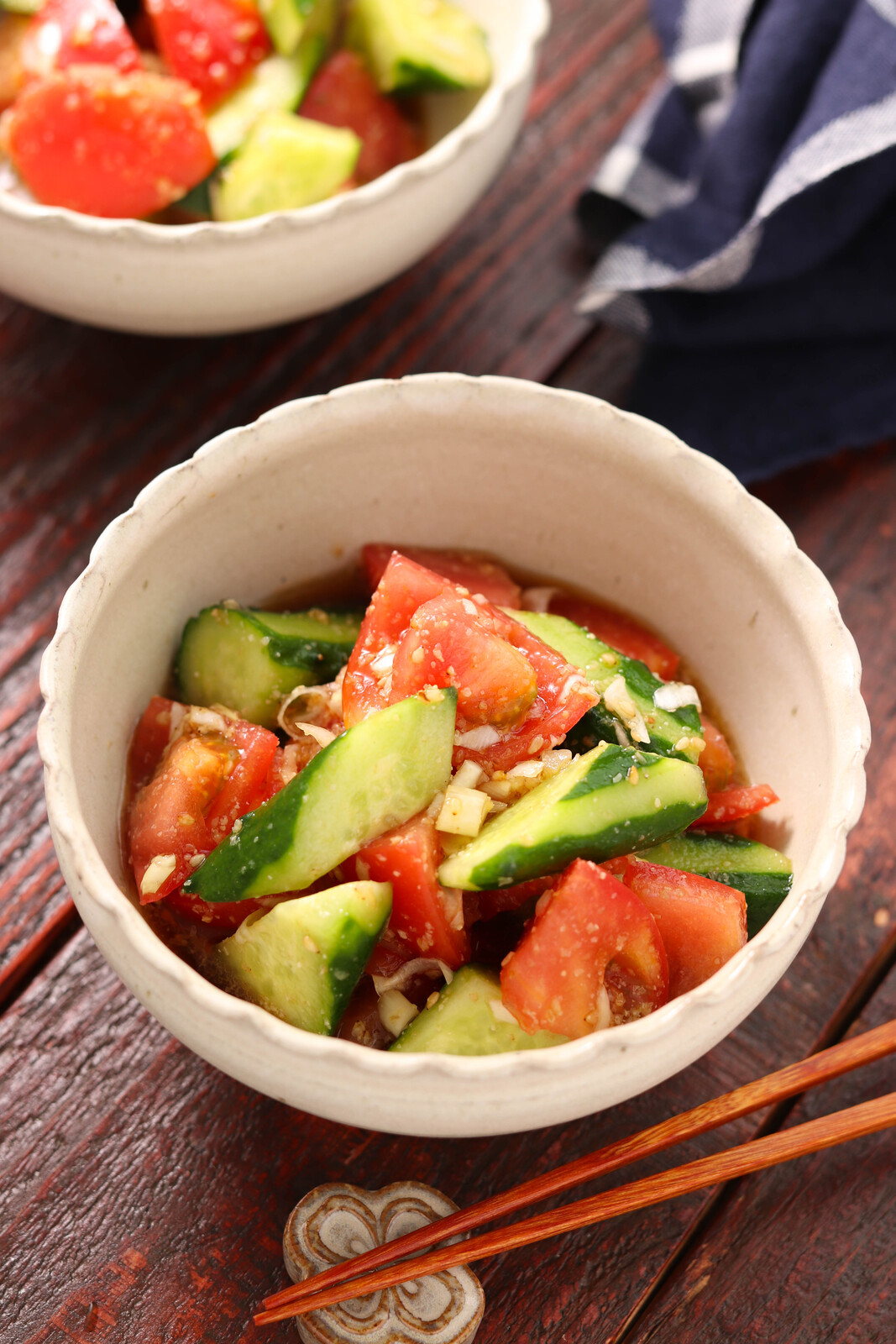 トマトときゅうりの香味だれ 作り置き 簡単 時短 節約 あと一品 食欲がない時に 副菜 プレゼント応募の締切日です テレビ出演のお知らせ 作り置き スピードおかず De おうちバル Yuu S Stylish Bar Powered By ライブドアブログ