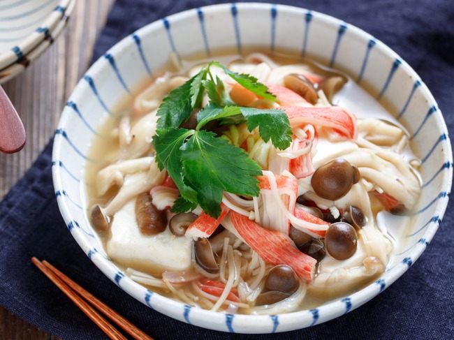 豆腐カニカマあんかけ1