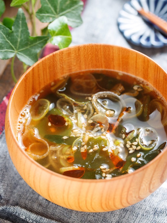 ねぎわかめスープ2