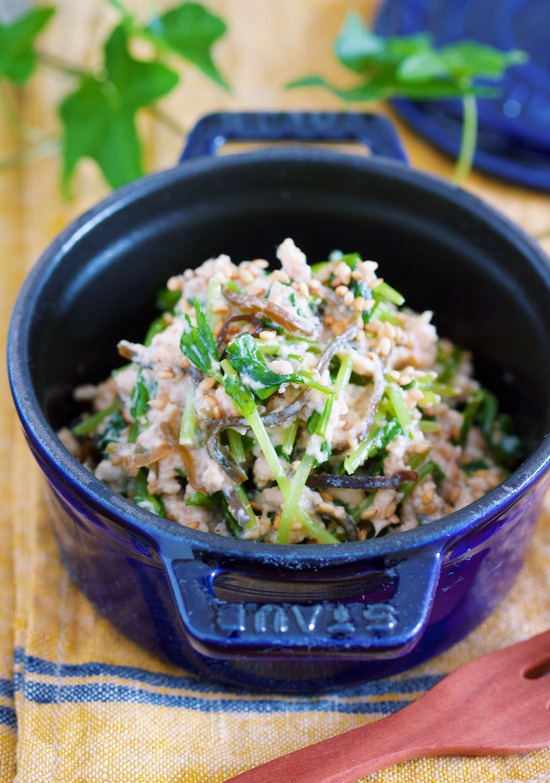 豆苗白あえ6