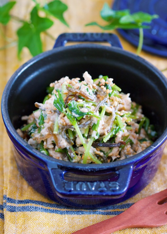 豆苗白あえ14