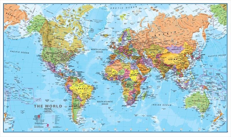 所変われば地図も変わる 各国の 世界地図 リトルトリップ