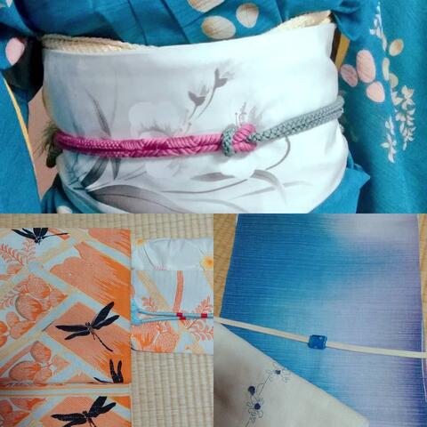 1～3枚目の帯と着物とおまとめ 着物3枚に帯1本？着物の常識をやぶる新感覚は意外にイケるんです