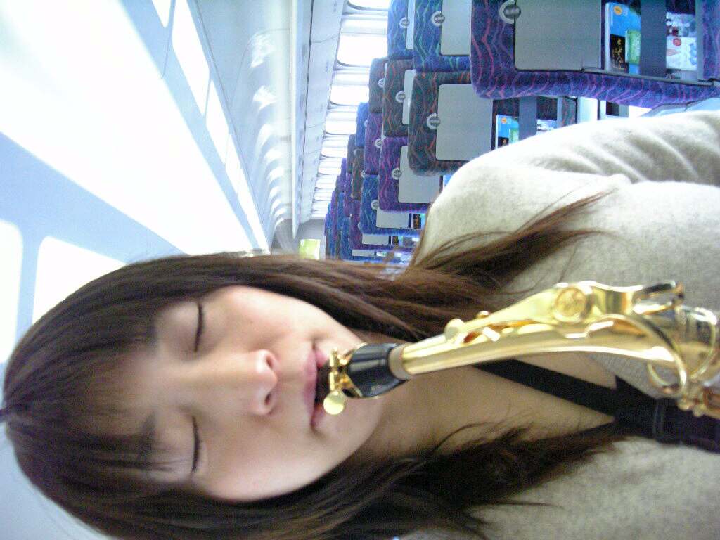 暴挙 新幹線で楽器吹いた 田名部有子 北島有子 の猫とｓａｘｏｐｈｏｎｅと 吹奏楽もろもろブログ的日記