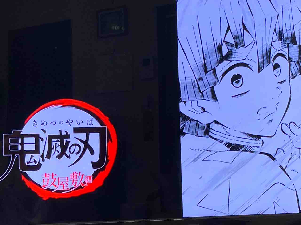 昨夜の 鬼滅の刃 月明かりの部屋