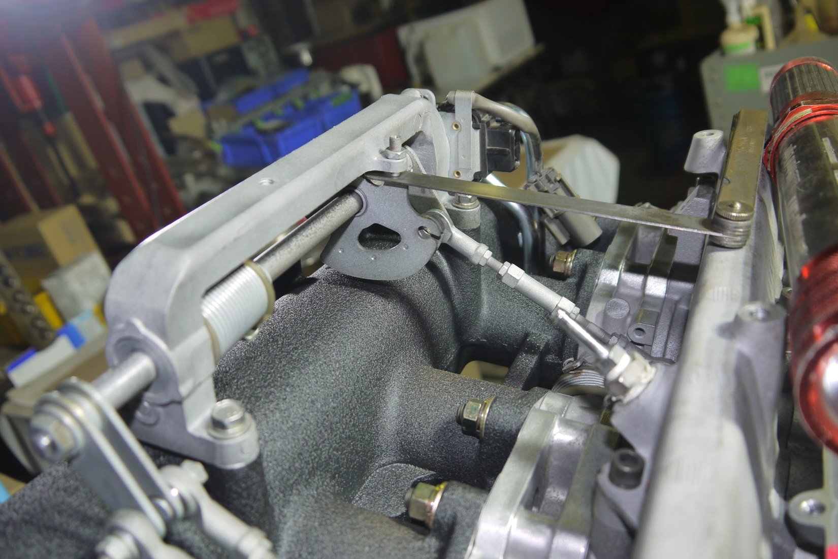 1124-01 WD-M300 BNR32 スロットルリンク・レバー調整その他・取付