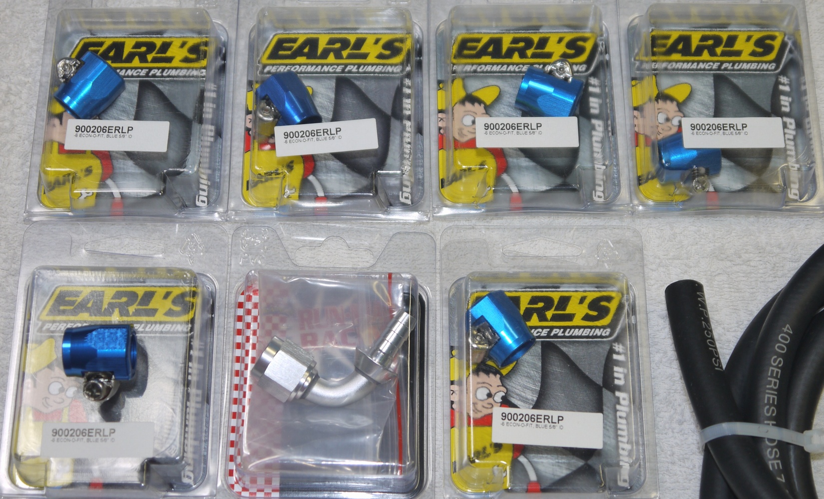 EARL`S ホースエンド エコノ フィッティング ブルー AN6 : XYZの実験室
