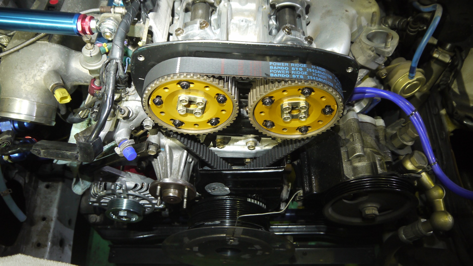 K様のRB26 カムカバー取り付け カム バッフルプレート取り付け