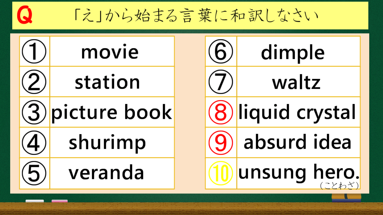 から 始まる 言葉 し