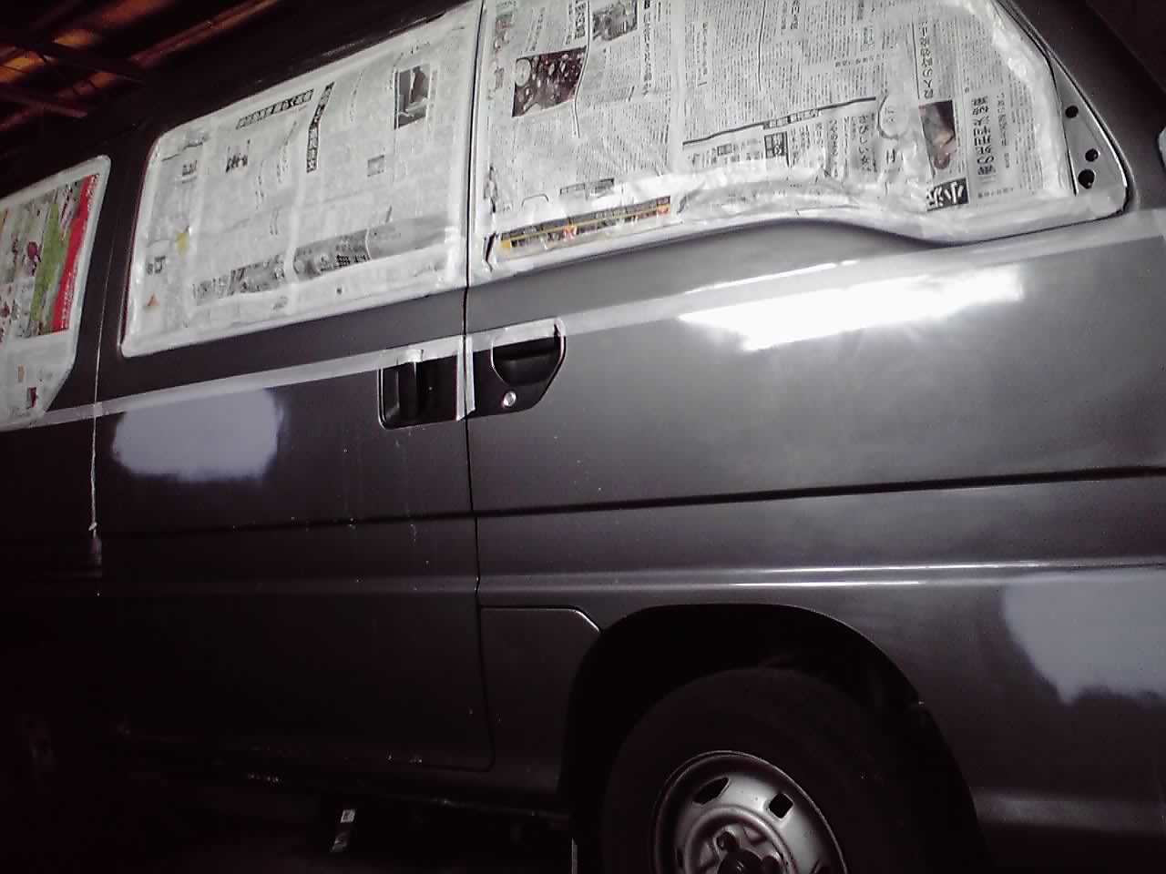 サンバーワーゲンバス仕様の塗装経過 Tw0カスタム サンバーワーゲンバス仕様 パジェロミニ