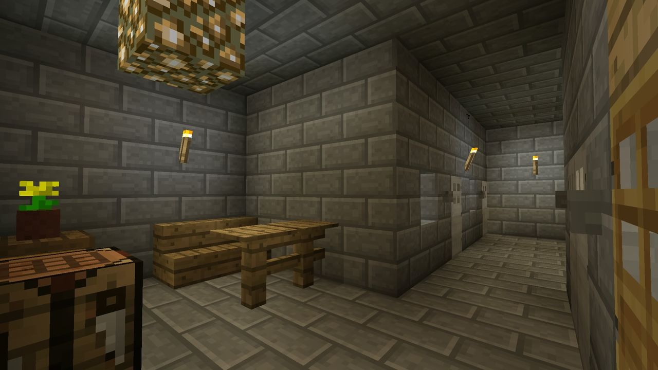 マイクラでノイシュヴァンシュタイン城 11地下牢 Timecrenelle