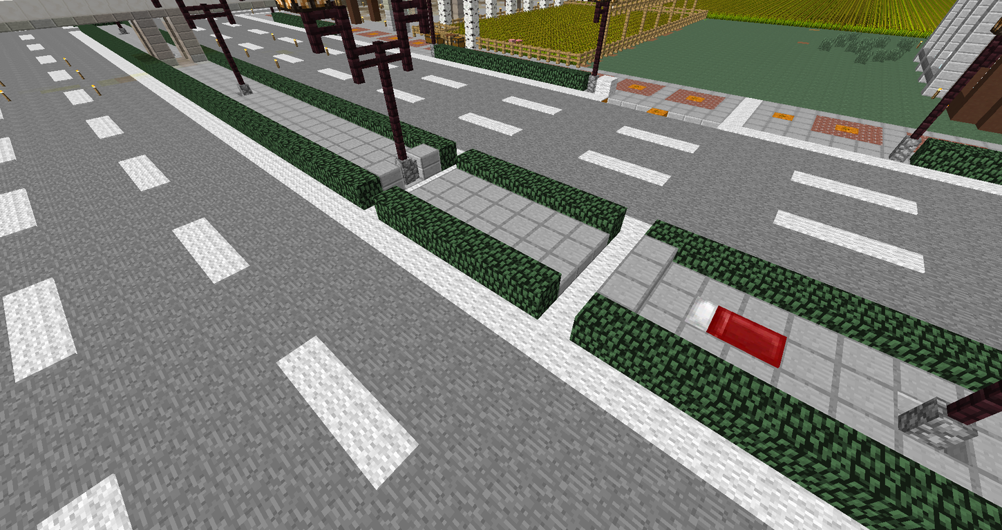 都市開発 久々の開発 まずは道路整備から 都市クラフターによる雑記帳 Minecraft