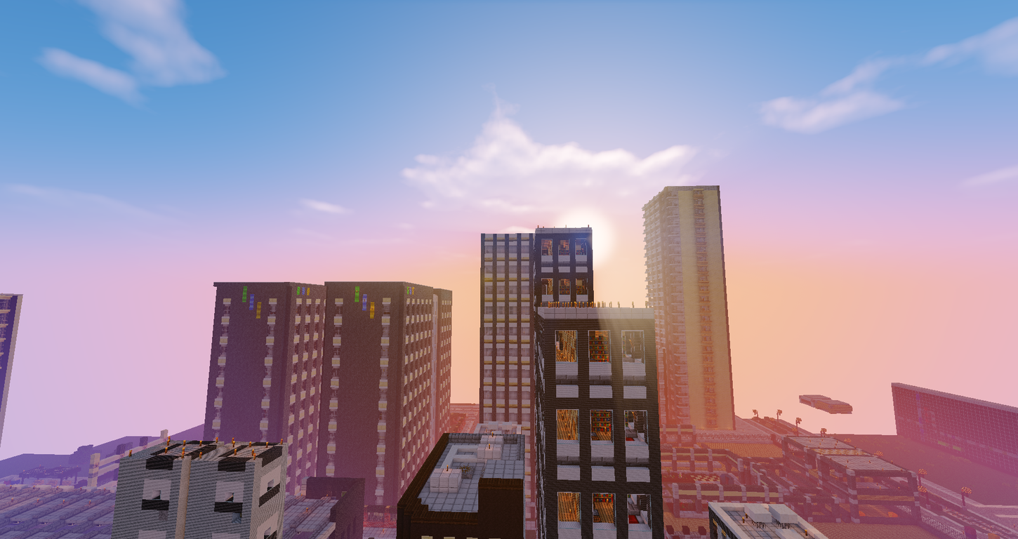 都市開発 続けた成果 久々に雑居ビルを作ってみました 都市クラフターによる雑記帳 Minecraft