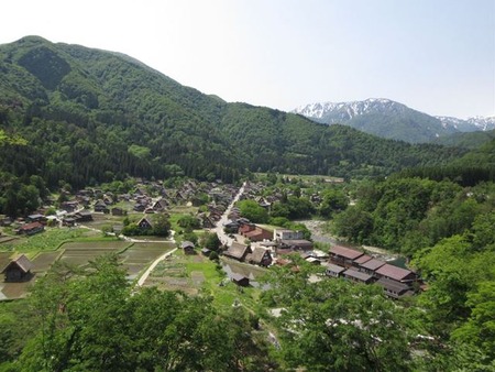 59荻町展望台より