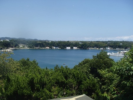 10レストランから観た小網代湾