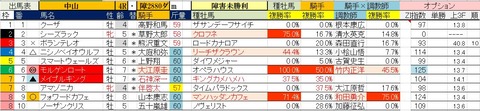 4.5 中山4R 障害未勝利・予想