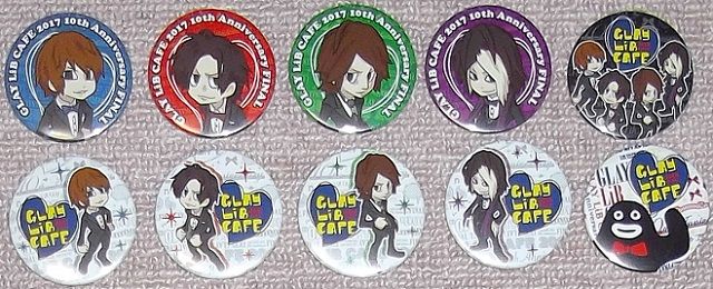 【未使用品】GLAY LiB カフェ2009 缶バッジ等まとめて 未使用品】GLAY LiB カフェ2009 缶バッジ等まとめて 未使用品