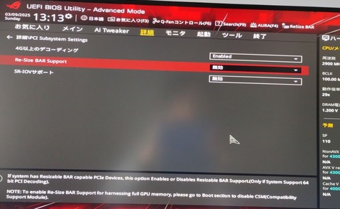 ResizeBAR���ݡ���