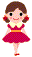 少女おじぎ