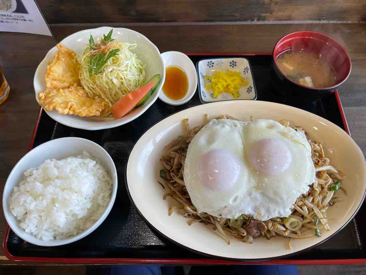 ランチ キッチンわたなべ 焼きそば定食aセット In大分県大分市 大分っ子の大分やら別府やらてふてふブログ