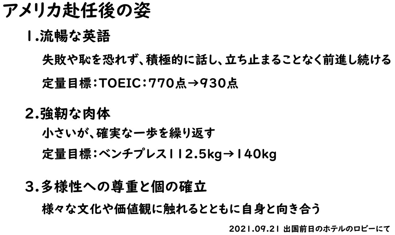 アメリカ赴任の抱負 理系ミニマリストのひまつぶしブログ
