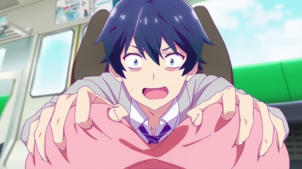 バイ・モンファの巨乳おっぱい揉むエロ画像 恋愛フロップス1話2アニメ