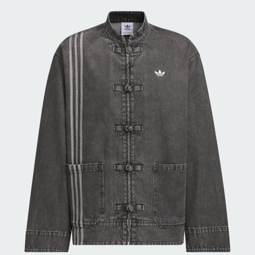 待ちに待っていた】【ADIDAS】【チャイナジャケット】【デニム