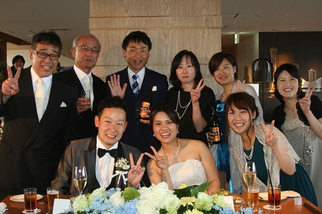 元同僚の結婚式に出ました ザッキンチョ