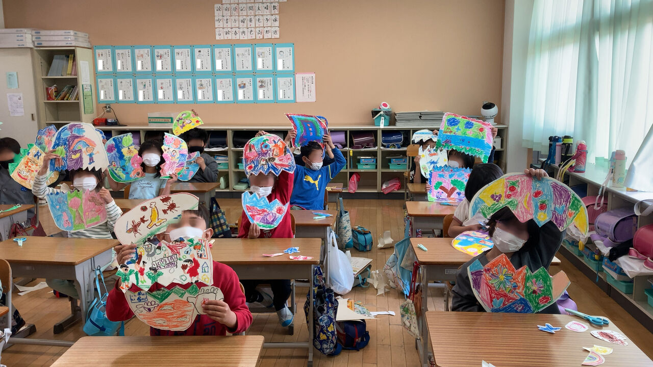 図工 ふしぎなたまご 卵の殻ができました ザッキンチョ