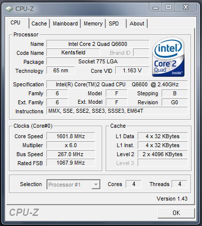 Core2quad Q6600 取り付け Zaku日記