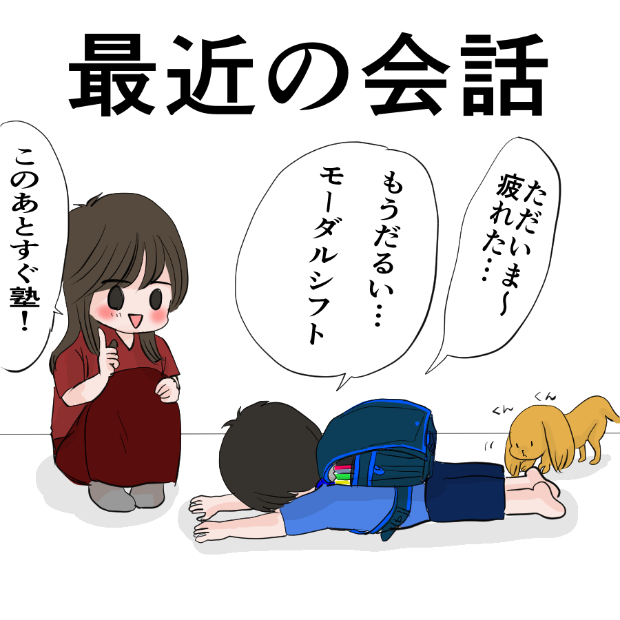 母子家庭の日常 小6息子との最近の会話 ざくろな毎日 母子家庭の日常絵日記 母子家庭の日常 小6息子との最近の会話 ざくろな毎日 母子家庭の日常絵日記