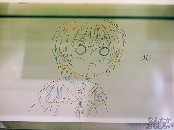 TVアニメ『がっこうぐらし!』展が秋葉原で開催 笑顔・絶望顔など貴重な生原画、缶詰、サイン入りシャベルなどたくさん展示!0057