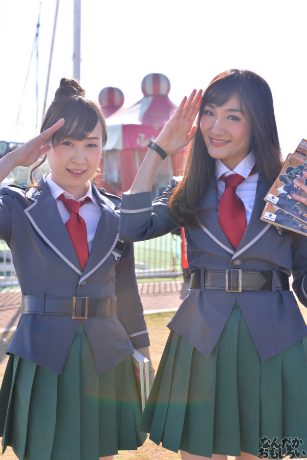 ガルパン痛車や実物大戦車模型をバッグにレイヤーさんを撮影!『第18回大洗あんこう祭』コスプレフォトレポート_9784