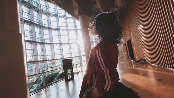 国立新美術館でコスプレ008