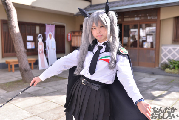 ガルパン痛車や実物大戦車模型をバッグにレイヤーさんを撮影!『第18回大洗あんこう祭』コスプレフォトレポート_9922