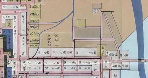 600px-享保10年米沢城下絵図 米沢　１
