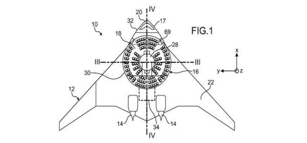 エアバスのブレンデッドウィングボディ旅客機