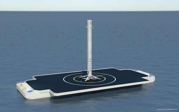 Autonomous spaceport drone ship