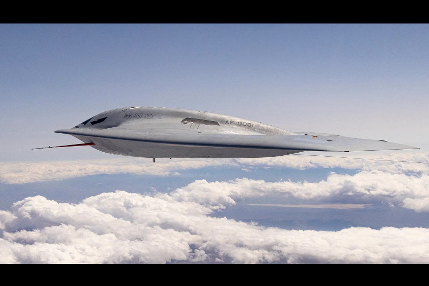 最新鋭ステルス爆撃機B-21、側面写真公開
