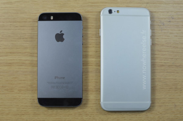 iPhone5sとiPhone6とされるもの