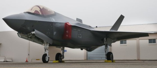 胴体着陸したF-35、原因はバードストライクか