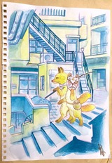 島の階段/大石容子