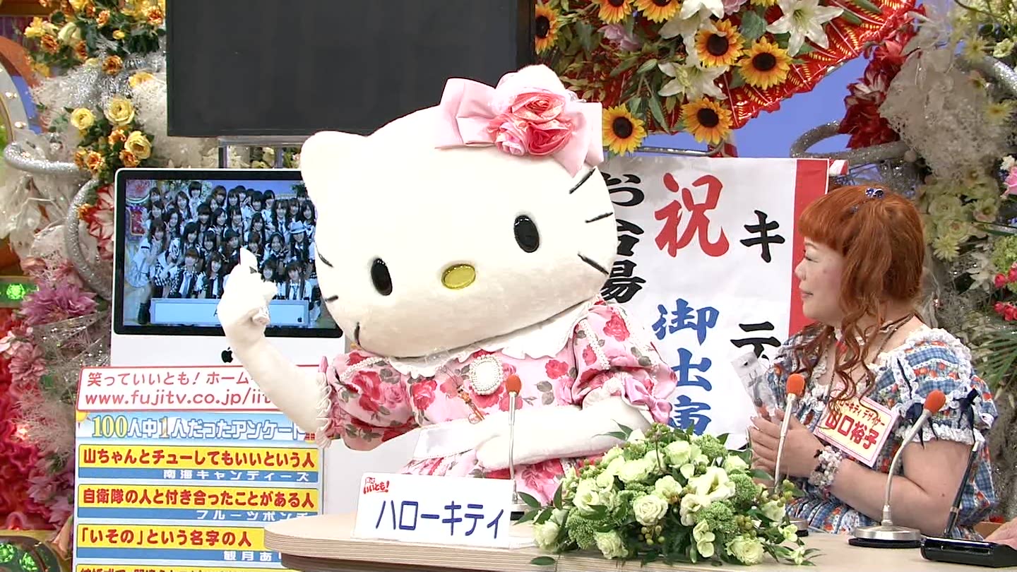 痛いテレビ キティ林原 タモリの猛攻に耐え切る