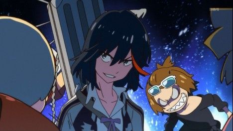 アニメ キルラキル 第一話 海外の反応 お茶と牛乳の空間