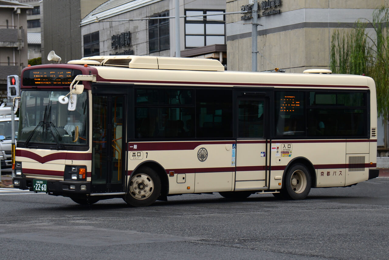 京都バス 中型車 ざっしーのただ載せてゆくだけ