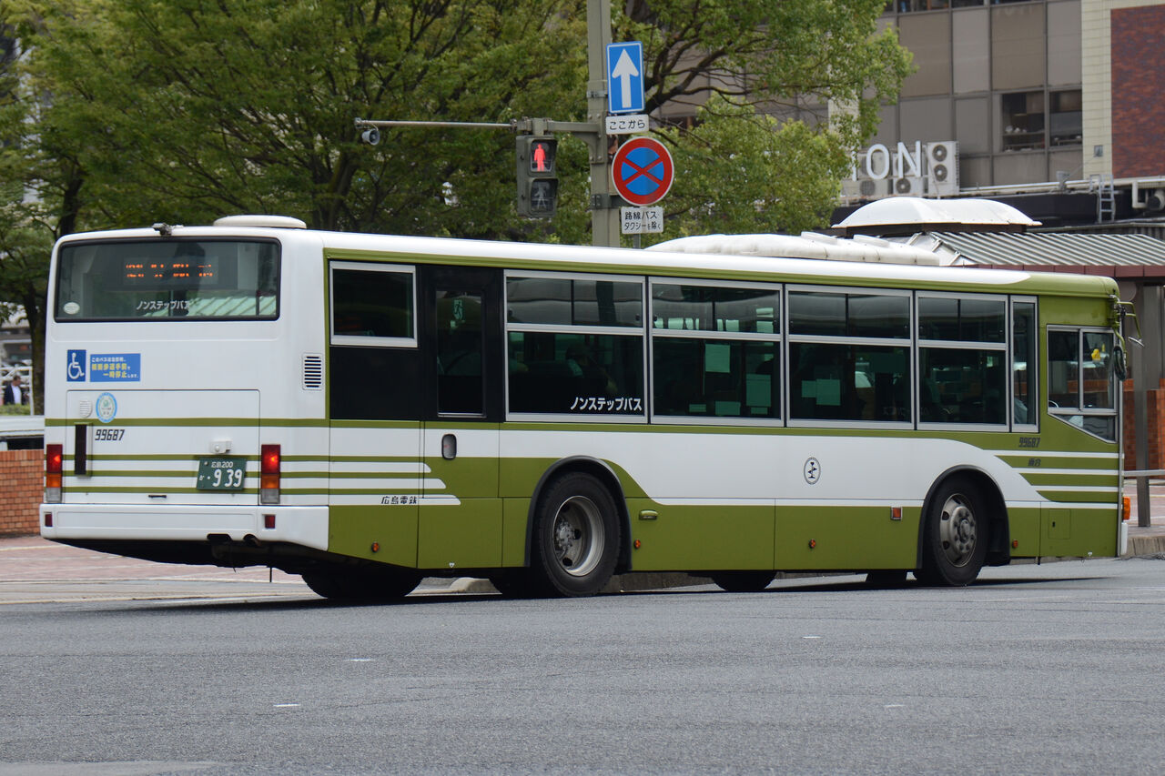 広島電鉄 大型移籍車② : ざっしーのただ載せてゆくだけ