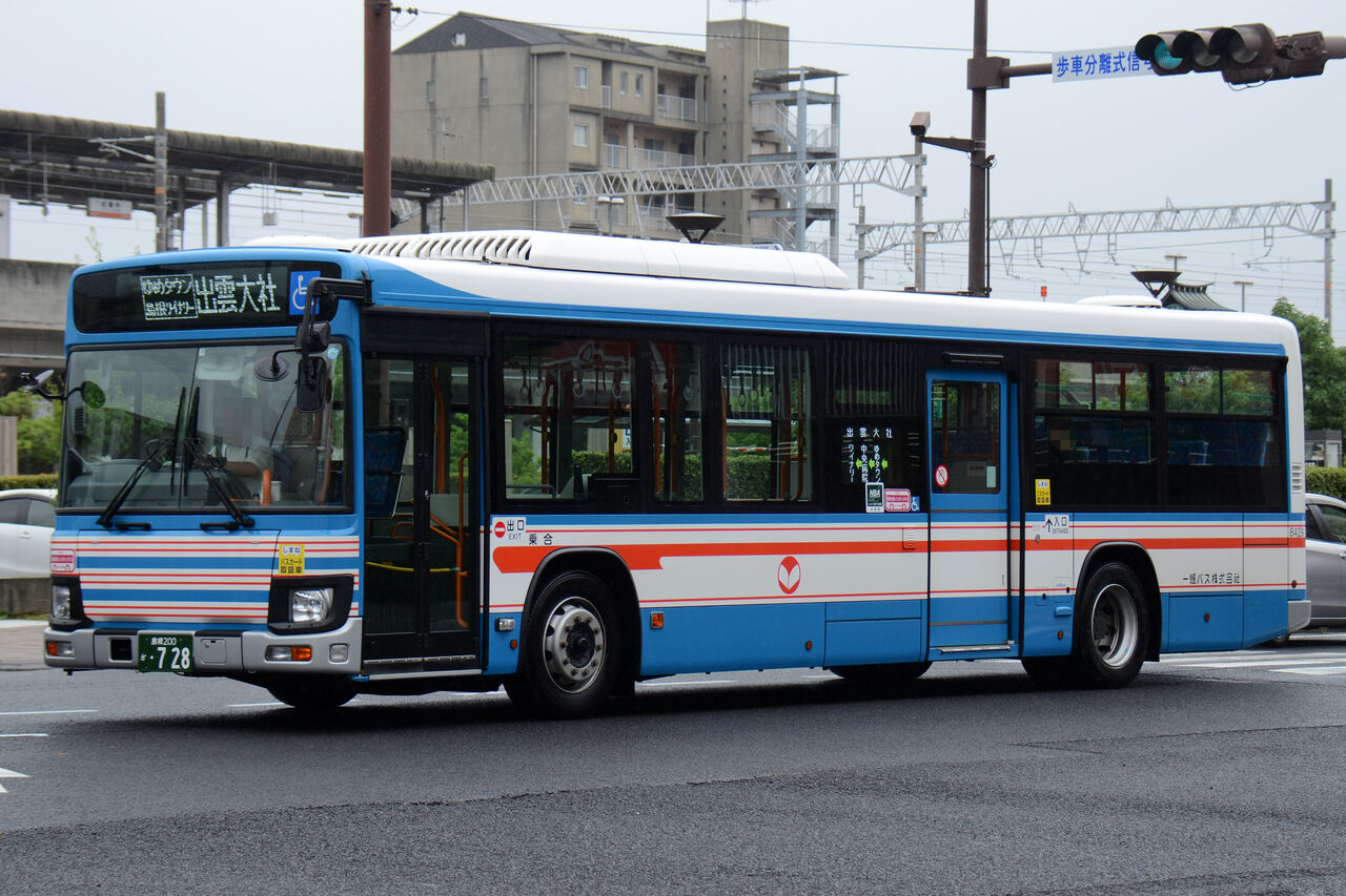 一畑バス 大型車 ざっしーのただ載せてゆくだけ