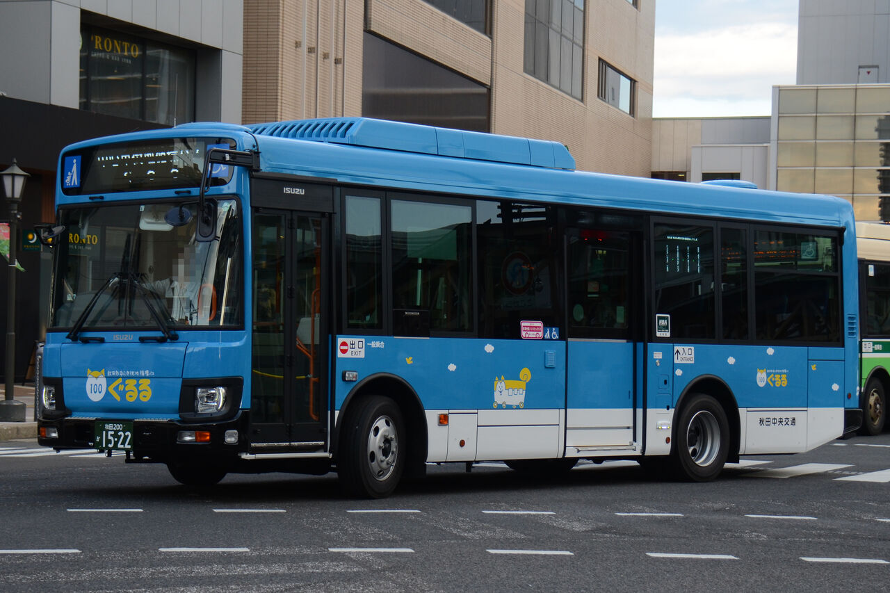 秋田中央交通 中型車⑤ : ざっしーのただ載せてゆくだけ