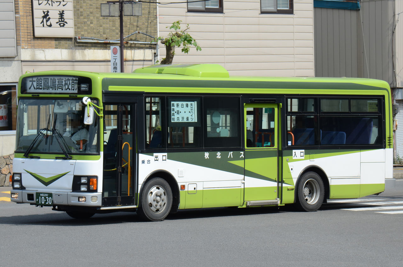 秋北バス 中型移籍車 ざっしーのただ載せてゆくだけ