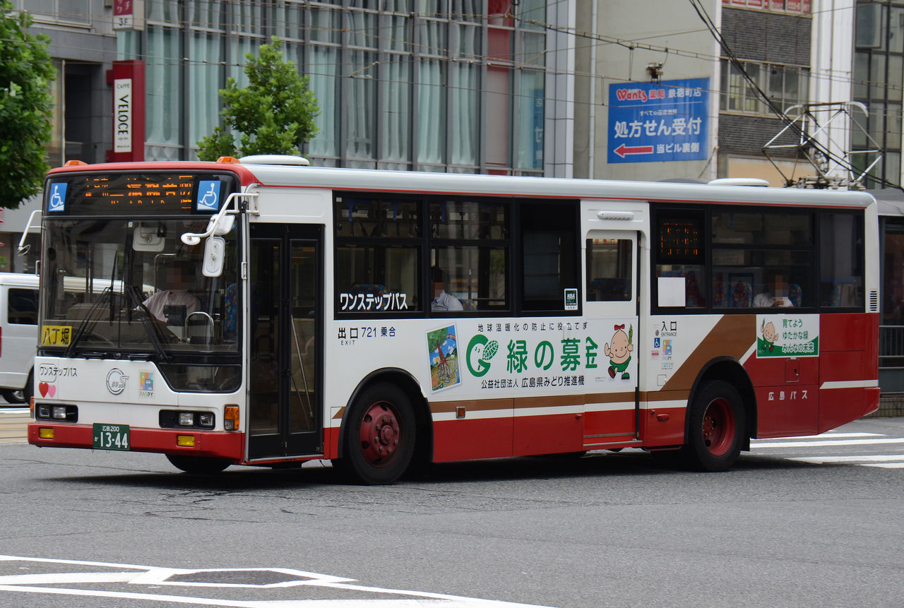 広島バス 大型移籍車 ざっしーのただ載せてゆくだけ